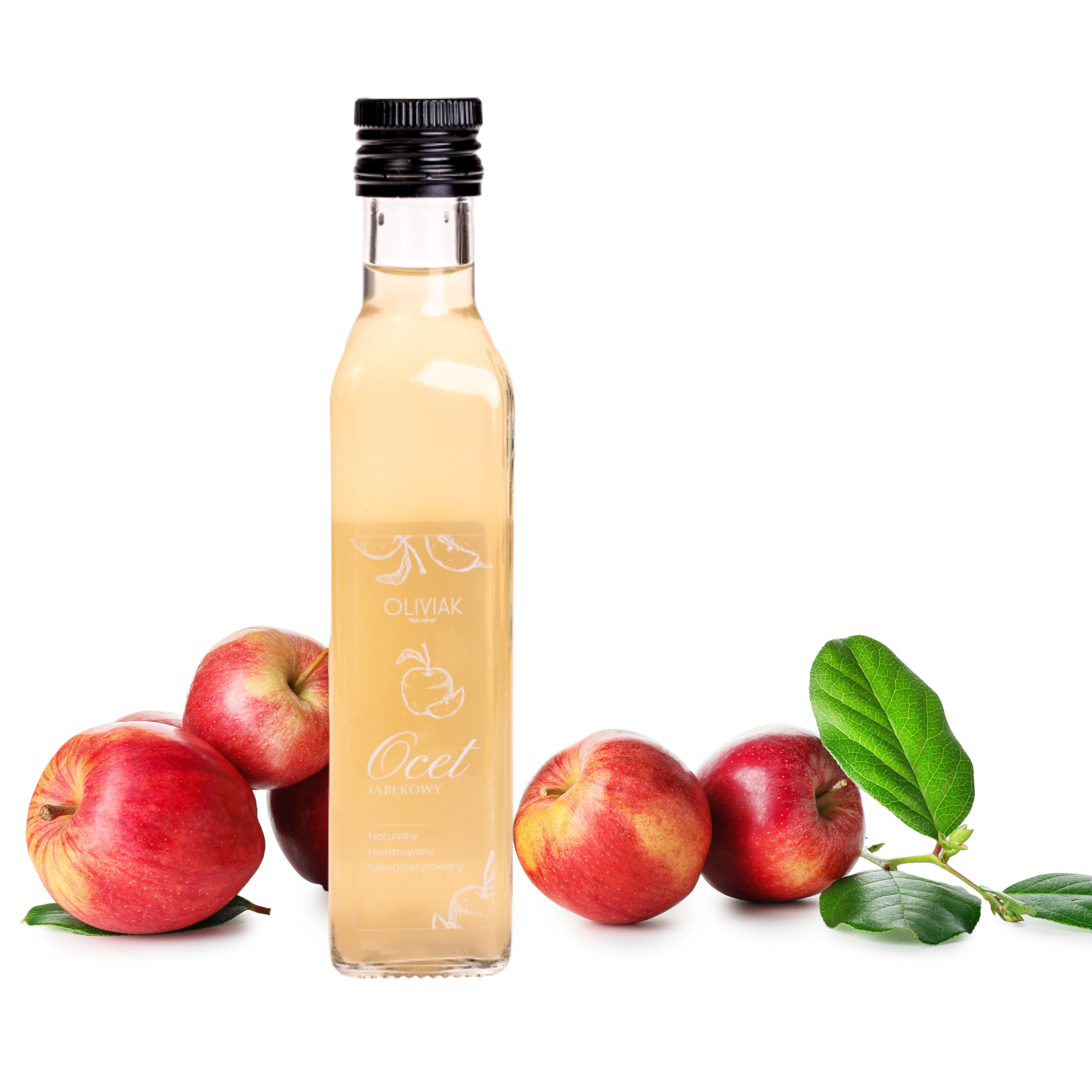 Ocet jabłkowy z matką octową 250 ml – naturalny, niefiltrowany